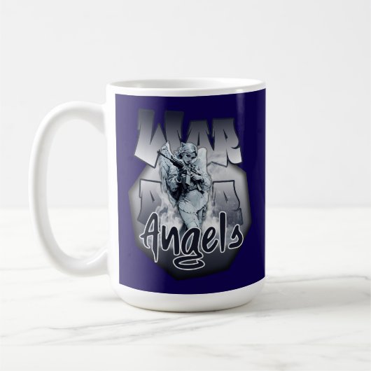 Estampa Anjo - Warrior Angels - Caneca コーヒーマグカップ (左)