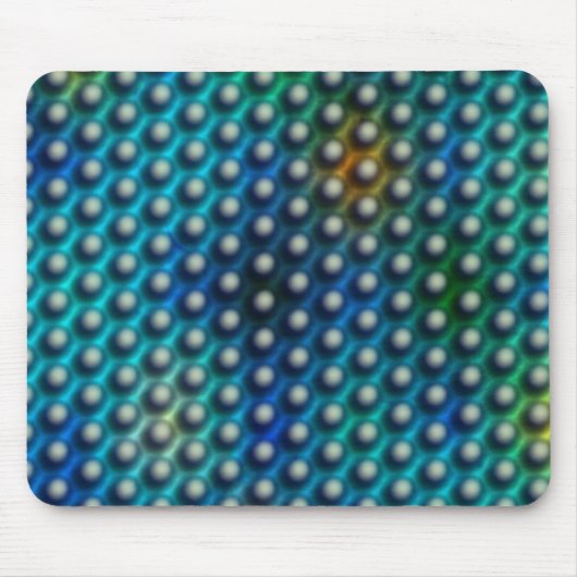 Estampa azul com esferas ou bolinhas マウスパッド (正面)