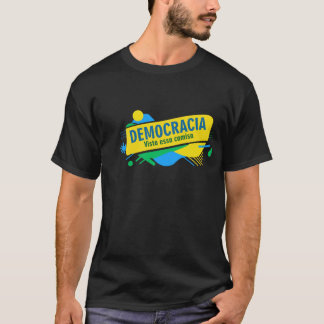 Estampa brasil democracia tシャツ