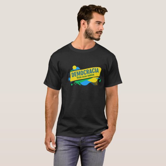 Estampa brasil democracia tシャツ (正面フル)