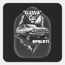 Estampa Carro - Classic Car Opala 71 - Adesivo スクエアシール
