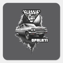 Estampa Carro - Classic Car Opala 71 - Adesivo スクエアシール