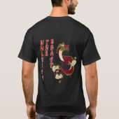 Estampa de camiseta de dragão; Fúria Escarlate Tシャツ (裏面)