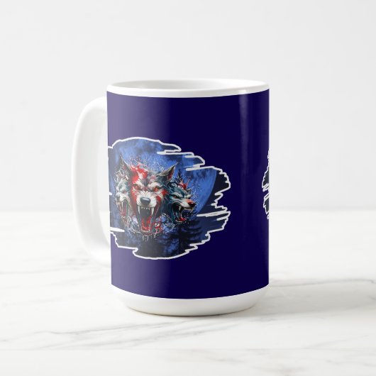 Estampa Graffiti - Cerberus Wolves - Caneca コーヒーマグカップ (正面左)