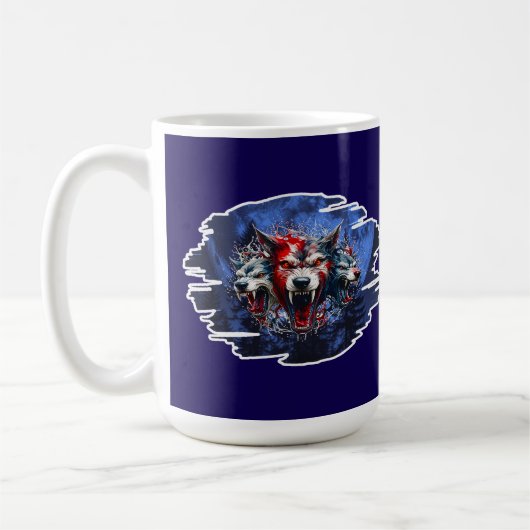 Estampa Graffiti - Cerberus Wolves - Caneca コーヒーマグカップ (左)