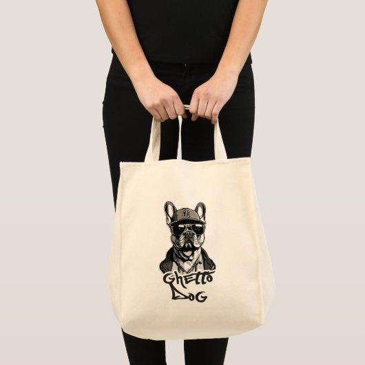 Estampa Hip Hop - Ghetto Dog - Bolsa トートバッグ (正面(商品))