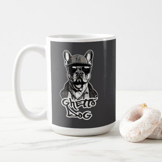 Estampa Hip Hop - Ghetto Dog - Caneca コーヒーマグカップ (ドーナツ)
