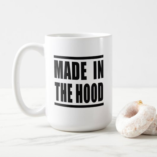 Estampa Hip Hop - Made in the Hood - Caneca コーヒーマグカップ (ドーナツ)