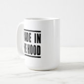 Estampa Hip Hop - Made in the Hood - Caneca コーヒーマグカップ (正面左)