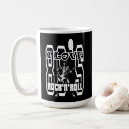 Estampa Rock - I Love 80s Rock’n’Roll – Caneca コーヒーマグカップ
