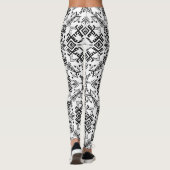 Estampado de Tejido Artesanal | Efecto Punto Boho レギンス (裏面)