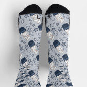 estampado integral bolsillo azul jeans y gata ソックス (上部)