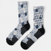 estampado integral bolsillo azul jeans y gata ソックス (左)