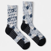 estampado integral bolsillo azul jeans y gata ソックス (右)
