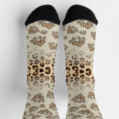 estampado integral huellas de mascotas ソックス (上部)