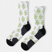 estampado integral te amo en verde ソックス (左)
