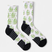 estampado integral te amo en verde ソックス (右)