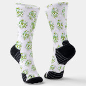 estampado integral te amo en verde ソックス (傾斜あり)