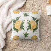 Estampado Lima limón patrón クッション (ブランケット)