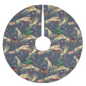 estampado navideño de regalos y dulces para niños ブラッシュドポリエステルツリースカート (正面)