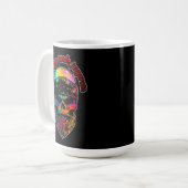 Estampas Hip Hop - Colorful Skull - Caneca コーヒーマグカップ (正面左)
