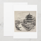 estampe asiatique  招待状 (正面/裏面)