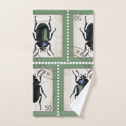 Estampilla de Entomología バスタオルセット (ハンドタオル)