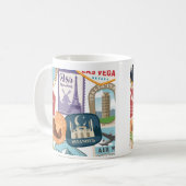 Estampillas De Distintos Países コーヒーマグカップ (正面左)