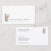 Estateモダン、Builder実在、Architectのロゴ 名刺 (正面/裏面)