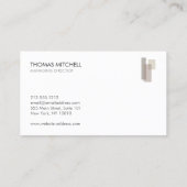 Estateモダン、Builder実在、Architectのロゴ 名刺 (裏面)