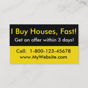 Estate実在 Investor Business Card - I買 Houses 名刺