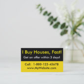 Estate実在 Investor Business Card - I買 Houses 名刺 (スタンド正面)
