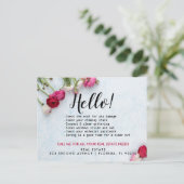 Estate 実在 Agent HELLO春チェックリスト 案内ポストカード (スタンド正面)