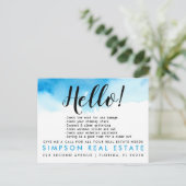 Estate 実在 Agent HELLO春チェックリスト 案内ポストカード (スタンド正面)