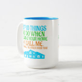 Estate Agentおもしろい実在 Broker贈与不動産仲介業者 ツートーンマグカップ (正面左)