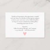 Estate Agent Brokerク実在ライアントをご利用いただき、ありがとうございます 名刺 (裏面)