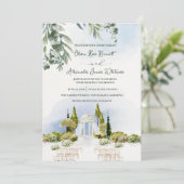 Estate Garden Pavilion Outdoor Ceremony Wedding 招待状 (スタンド正面)