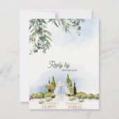 Estate Garden Pavilion Wedding RSVP with QR Code (正面)