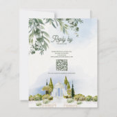 Estate Garden Pavilion Wedding RSVP with QR Code (裏面)