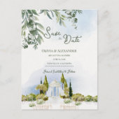 Estate Garden Pavilion Wedding Save the Date 案内ポストカード (正面)