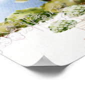 Estate Garden Pavilion Wedding Welcome Sign ポスター (角)