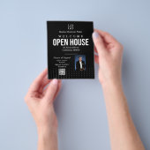 Estate Open House Logo Photo Black チラシ (手)