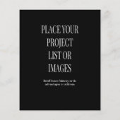 Estate Open House Logo Photo Black チラシ (裏面)