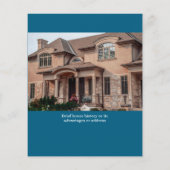 Estate Open House Logo Photo Blue チラシ (裏面)