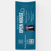 Estate Open House Logo Photo Blue 横断幕 (縦)