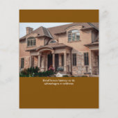 Estate Open House Logo Photo Brown チラシ (裏面)