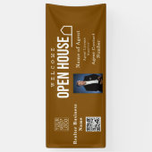 Estate Open House Logo Photo Brown 横断幕 (縦)