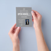 Estate Open House Logo Photo Grey チラシ (手)