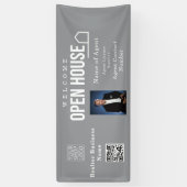 Estate Open House Logo Photo Grey 横断幕 (縦)