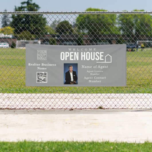 Estate Open House Logo Photo Grey 横断幕 (インサイチュ)